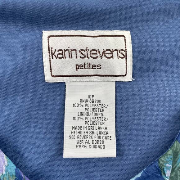 90s VTG Karin Stevens 2-pc Skirt Set 10P Blue Fairycore Ruffle Dreamy Whimsical - Picture 13 of 16